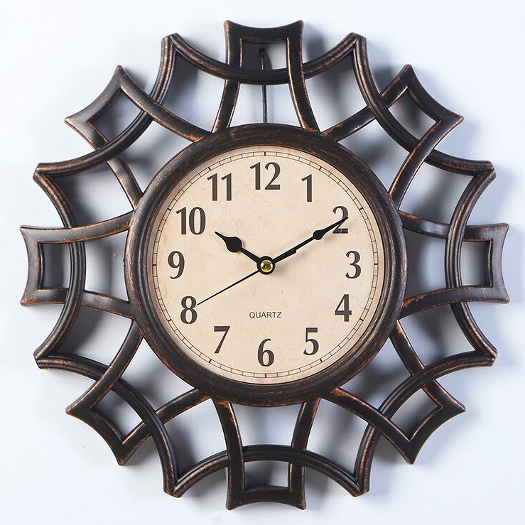 Wooden Web Wall Clock