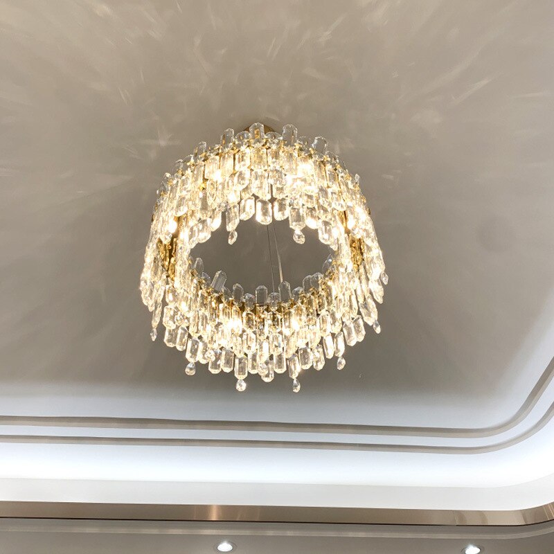 Crystal Luxury Golden Diadem Chandelier