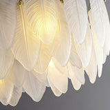 Art Deco Style Goose Feather Chandelier