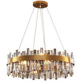 Crystal Luxury Stainless Halo Chandelier