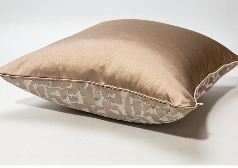 Bronze Jacquard Cushion Cover