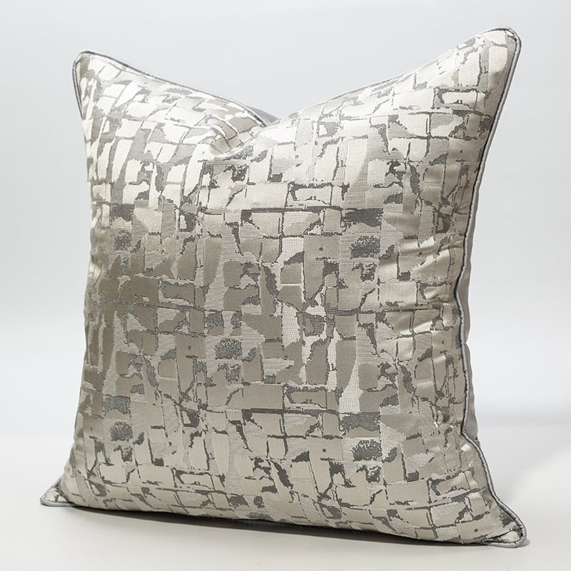 Abstract Jacquard Cushion Cover
