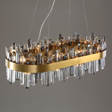 Crystal Luxury Amber Gold Chandelier