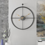 Modern Double Ring Iron Wall Clock