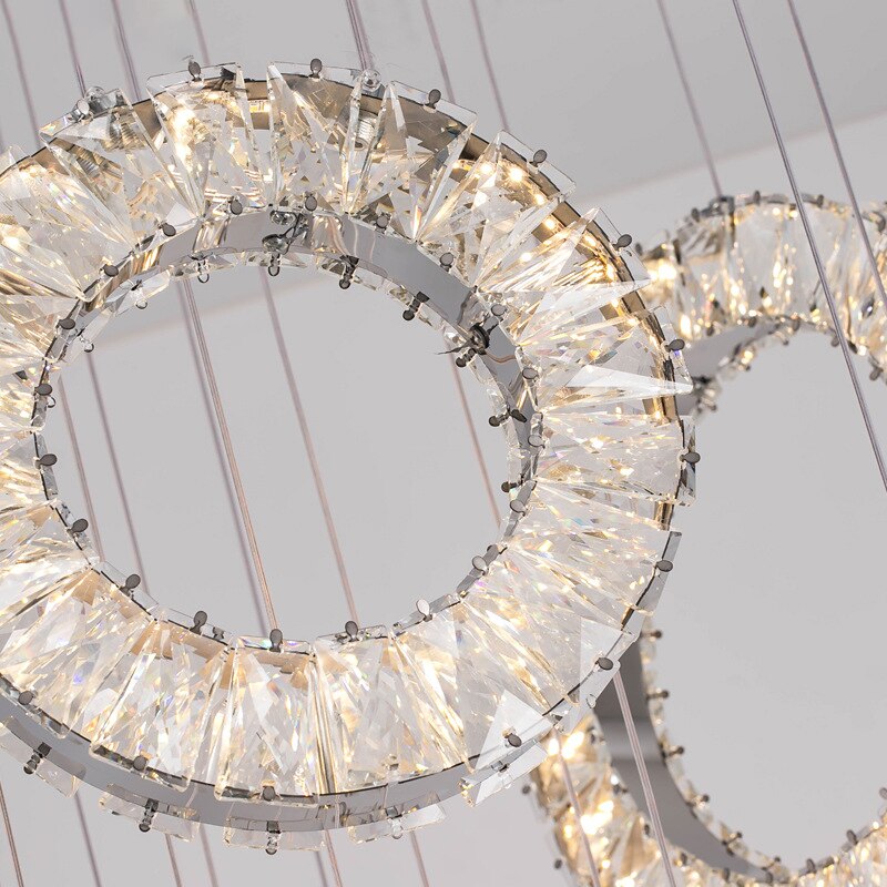 Crystal Luxury Crystalline Rings Chandelier