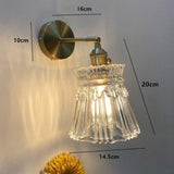 Antique Style Amber Wall Light