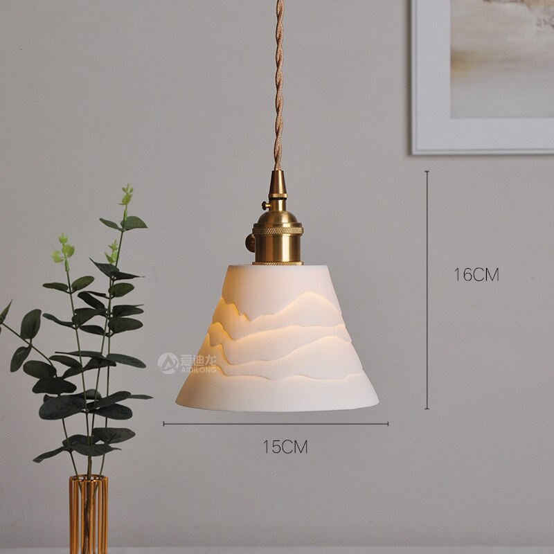Nordic Style Ceramic Hanging Pendant Light
