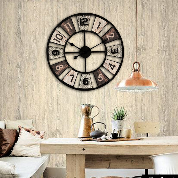 Retro Roulette Wall Clock