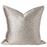 Beige Woven Cushion Cover