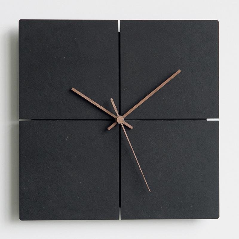 Nordic Style Black Wall Clock