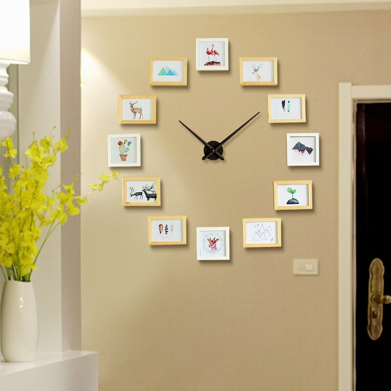 Photo Frames DIY Wall Clock