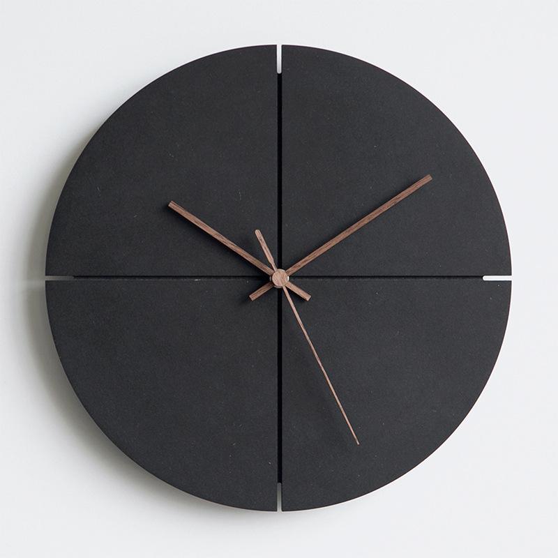 Nordic Style Black Wall Clock