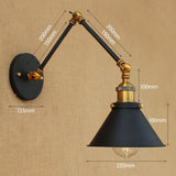 Industrial Style Long Arm Wall Lamp