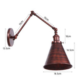 Industrial Style Swing Arm Wall Lamp
