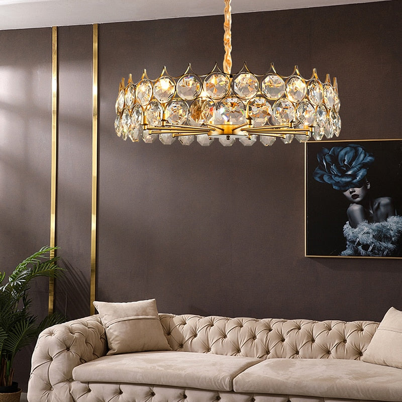 Crystal Luxury Golden Branch Chandelier