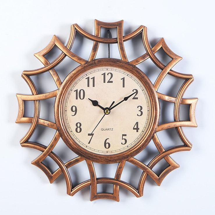 Wooden Web Wall Clock