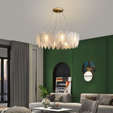 Art Deco Style Goose Feather Chandelier