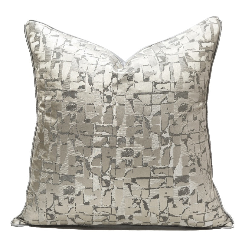 Abstract Jacquard Cushion Cover