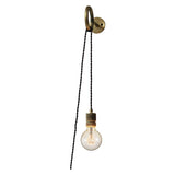 Industrial Style Hanging Glassbulb Wall Light