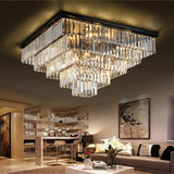 Crystal Squared Pyramid Luxury Chandelier