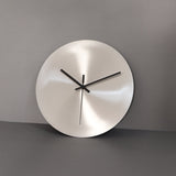 Polished Metal Wall Clock