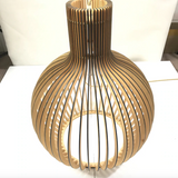 Wooden Birdcage Pendant Lamp