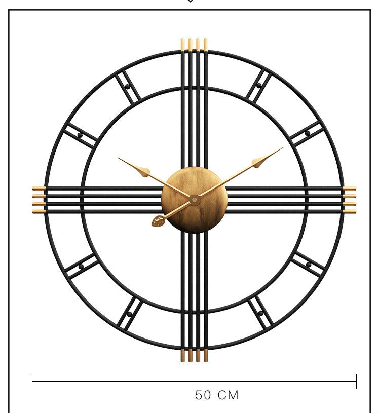 Classic Style Metal Wall Clock