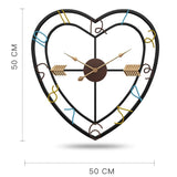 Cupid Heart Wall Clock