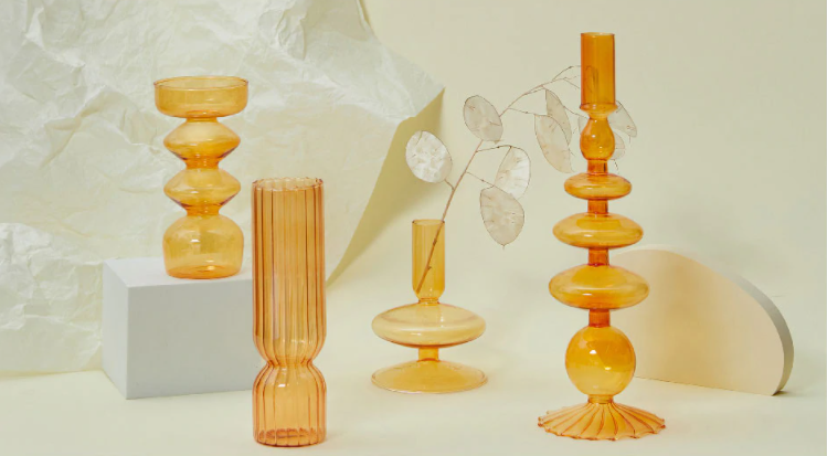 Floridly Glass Candle Holder