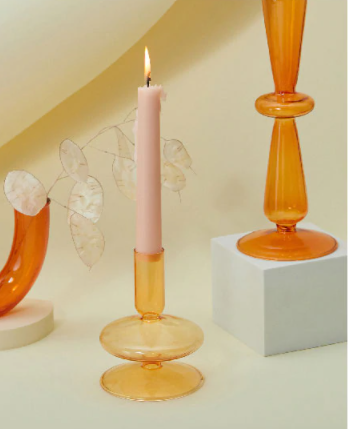 Floridly Glass Candle Holder