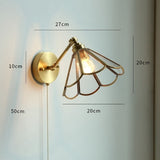 Nordic Style Glass Copper LED Wall Light