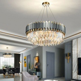 Stainless Steel LED Crystal Chandelier