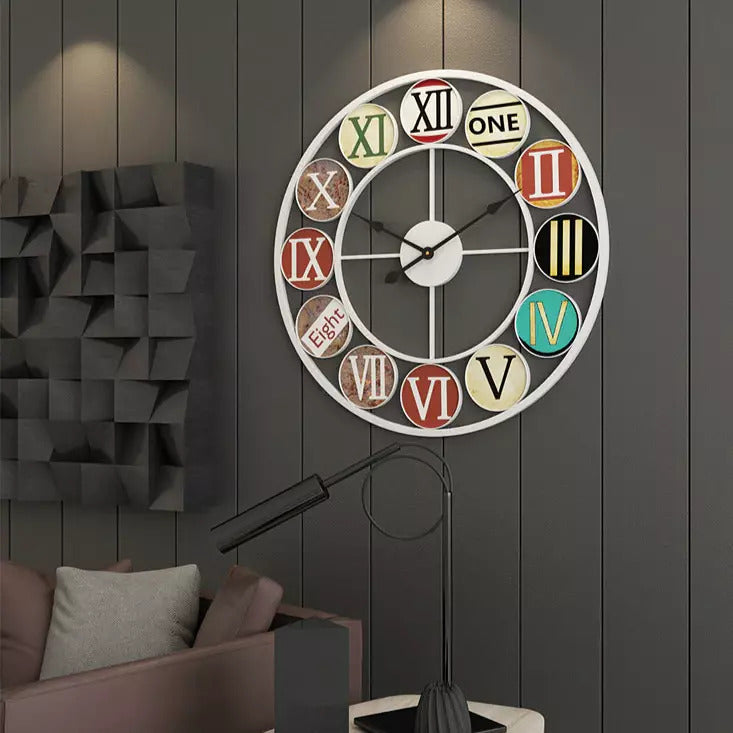 Vintage Circles Wall Clock